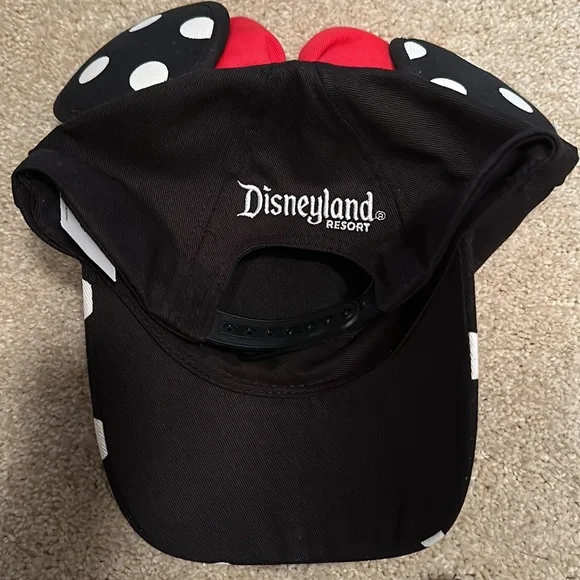 NWT Disneyland Black Minnie Mouse Polka Dot Ear Hat - Picture 3 of 5